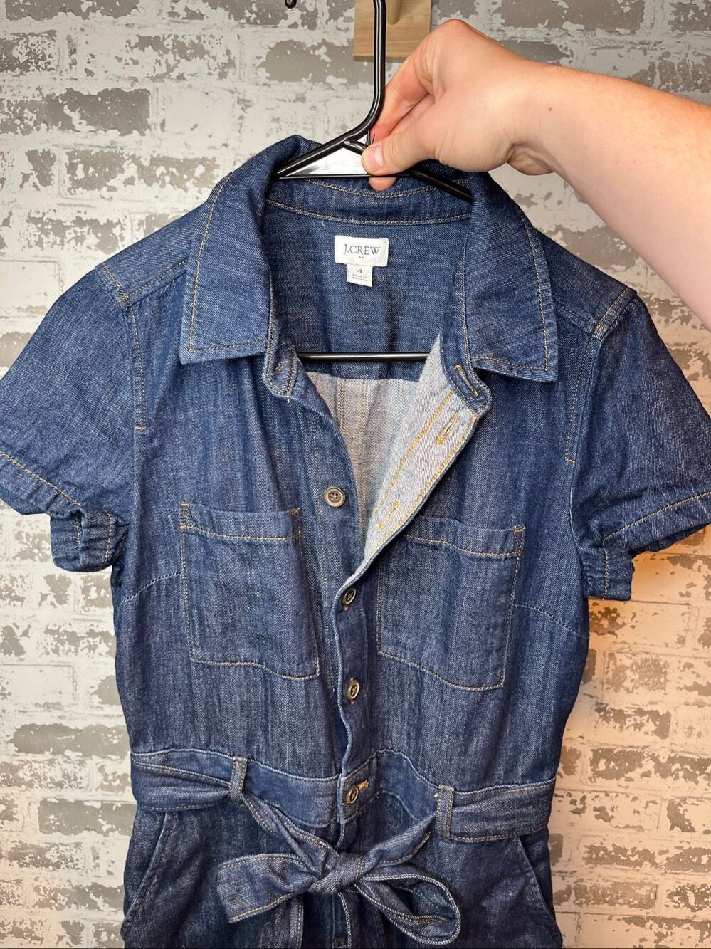 J. Crew | women denim button down dress